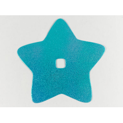 Clikits, Icon Accent Foil Star 8 1/4 x 8 1/4 with Textured Iridescent Surface Clikits, Icon Accent Foil Star 8 1/4 x 8 1/4 with Textured Iridescent Surface