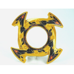 Ring 4 x 4 with 2 x 2 Hole and 4 Arrow Ends with Black and Red Stone Shards Pattern (Ninjago Spinner Crown) Ring 4 x 4 with 2 x 2 Hole and 4 Arrow Ends with Black and Red Stone Shards Pattern (Ninjago Spinner Crown)