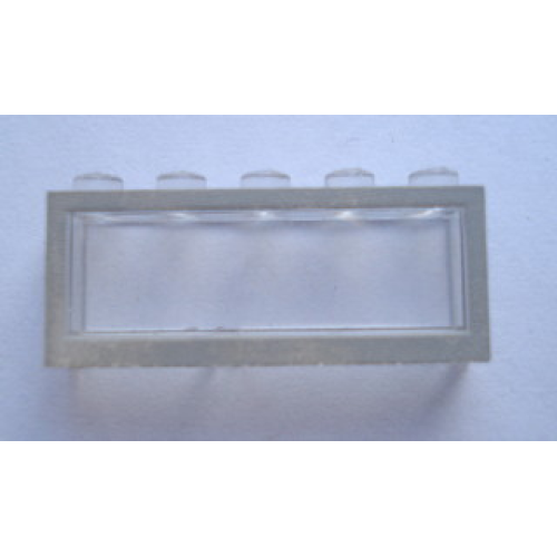 Деталь LEGO Mx1552pb02 Modulex, Window 1 x 5 x 2 with Gray Border Pattern