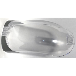 Windscreen 16 x 8 x 6 Curved with 3 Pin Holes with SW Slave I Light Bluish Gray Curved Corners Pattern (Stickers) - Set 75060