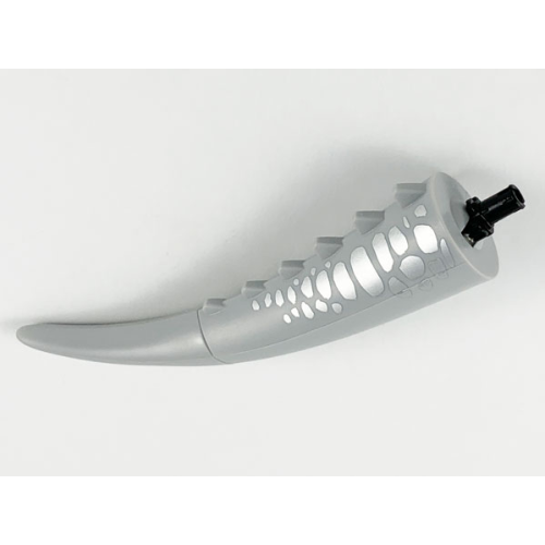 Деталь LEGO DinoTailpb03c01 Dinosaur Tail Carnotaurus / Indominus Rex / Giganotosaurus / Allosaurus with Pin, Spikes and Silver Scales Pattern