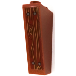 Slope, Inverted 75 2 x 1 x 3 with Wood Grain and 4 Nails Pattern (Sticker) - Set 41432