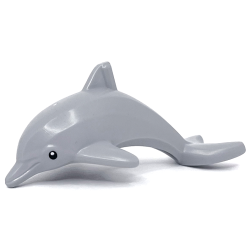 Dolphin, Jumping with Bottom Axle Holder with Black Eyes and White Pupils Pattern