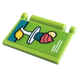 Minifigure, Utensil Book Cover with Cupcake with Coral Icing, Lemon and Cake Stand Pattern (Sticker) - Set 41754 Minifigure, Utensil Book Cover with Cupcake with Coral Icing, Lemon and Cake Stand Pattern (Sticker) - Set 41754