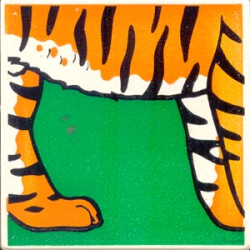 Duplo, Tile 2 x 2 x 1 with Tiger Mosaic Picture 05 Pattern Duplo, Tile 2 x 2 x 1 with Tiger Mosaic Picture 05 Pattern