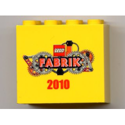 Brick 2 x 4 x 3 with LEGO Fabrik 2010 Pattern