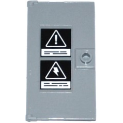 Door 1 x 4 x 6 with Stud Handle with Danger Sign and Electricity Danger Sign Pattern (Sticker) - Set 60130 Door 1 x 4 x 6 with Stud Handle with Danger Sign and Electricity Danger Sign Pattern (Sticker) - Set 60130