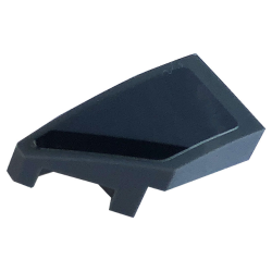 Wedge 2 x 1 x 2/3 Left with Black Stripe on Dark Bluish Gray Background Pattern (Sticker) - Set 76903 Wedge 2 x 1 x 2/3 Left with Black Stripe on Dark Bluish Gray Background Pattern (Sticker) - Set 76903