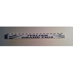 Brick 1 x 16 with 'ITALIAN GRAND PRIX' and Black and White Checkered Pattern (Sticker) - Set 8168