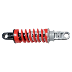 Technic, Shock Absorber 9L with Black and Light Bluish Gray Ends - Red Technic, Shock Absorber 9L with Black and Light Bluish Gray Ends - Red