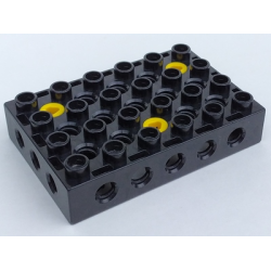 Duplo, Toolo Brick 4 x 6 with Holes on Sides and Top and 3 Screws in Top