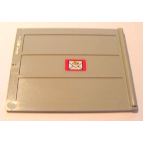 Деталь LEGO 2874pb03a Door Sliding - Type 2 with Mail Envelope Pattern Model Right Side Inner (Sticker) - Set 4564