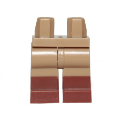 Hips and Legs with Molded Reddish Brown Lower Legs / Boots Pattern Hips and Legs with Molded Reddish Brown Lower Legs / Boots Pattern