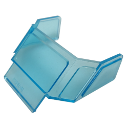 Glass for Train Front Sloping Top - Trans-Light Blue