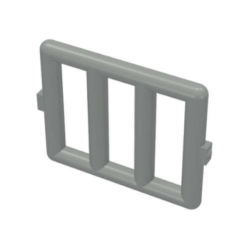 Деталь LEGO 6016 Bar 1 x 4 x 3 Window Grille - Light Gray