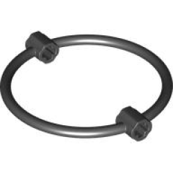 Ring 7 x 7 with Axle Connectors 1L - Black