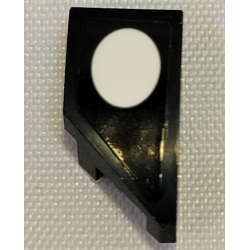 Wedge 2 x 1 x 2/3 Right with White Oval Pattern (Sticker) - Set 21331