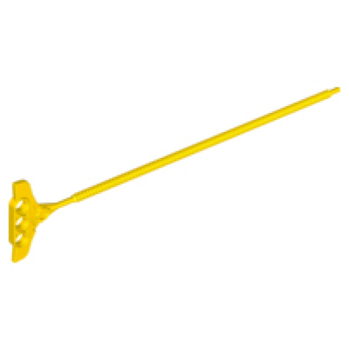 Деталь LEGO 11126 Rip Cord 5 x 23 Round, Flat Handle Edge - Yellow