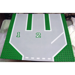 Baseplate, Road 32 x 32 with 3 Driveways and Set 6571 Pattern Baseplate, Road 32 x 32 with 3 Driveways and Set 6571 Pattern