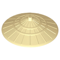 Minifigure, Headgear Hat, Conical Asian - Tan