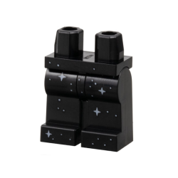 Hips and Legs with White Dots and Sparkles / Stars Pattern Hips and Legs with White Dots and Sparkles / Stars Pattern