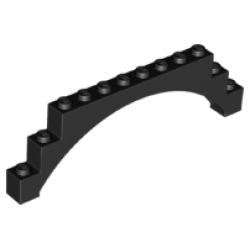 Arch 1 x 12 x 3 Raised Arch with 5 Cross Supports