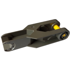 Duplo, Toolo Arm 2 x 6 with Triangular Set Screw and Clip Ends - Dark Gray