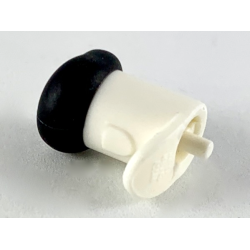 Minifigure, Hat with Small Pin, Tall Hat with Small Brim and Black Top Pattern (Undetermined Type)
