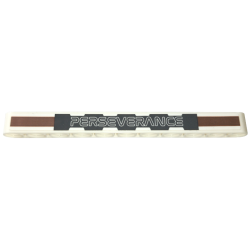 Technic, Liftarm Thick 1 x 11 with 'PERSEVERANCE' on Dark Bluish Gray Background with Medium Nougat Stripes Pattern (Sticker) - Set 42158