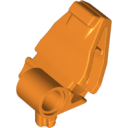 Crane Grab Jaw with Axle and Pin Hole - Orange Crane Grab Jaw with Axle and Pin Hole - Orange