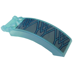 Windscreen 6 x 2 x 2 with Bar Handle with Metallic Light Blue Ice Crystals and Lines Pattern Model Right Side (Sticker) - Set 43197 Windscreen 6 x 2 x 2 with Bar Handle with Metallic Light Blue Ice Crystals and Lines Pattern Model Right Side (Sticker) - Set 43197