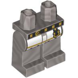 Hips and Legs with White Surcoat Ends, Gold Trim, Black Belt with Buckle and Horseshoe Pattern Hips and Legs with White Surcoat Ends, Gold Trim, Black Belt with Buckle and Horseshoe Pattern