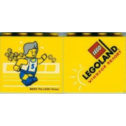Brick 2 x 4 x 3 with Legoland Windsor Resort and Olympic Athlete #5 pattern Brick 2 x 4 x 3 with Legoland Windsor Resort and Olympic Athlete #5 pattern