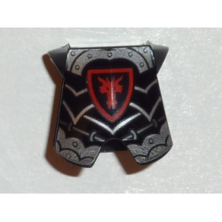 Minifigure Armor Breastplate with Leg Protection with Dragon Head Pattern