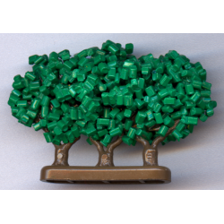 Plant, Tree Granulated Bush with 3 Trunks