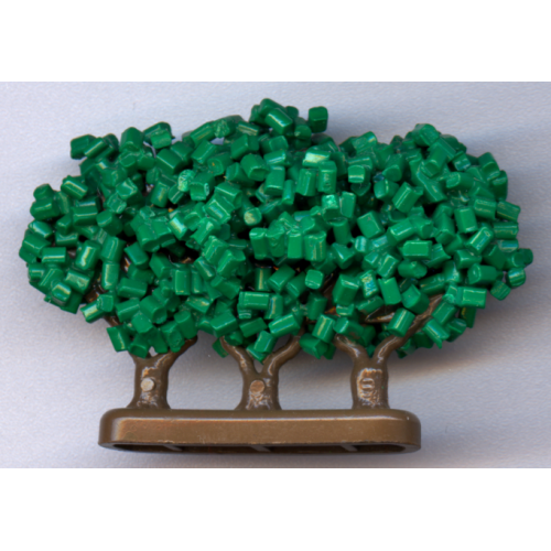 Деталь LEGO GTBush3 Plant, Tree Granulated Bush with 3 Trunks