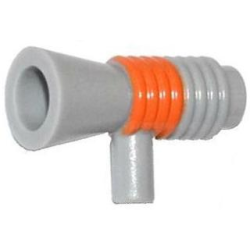 Minifigure, Utensil Loudhailer / Megaphone with Orange Stripe Pattern