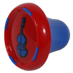 Music Builder Sound Plug with blue Contrabass/String Bass pattern Music Builder Sound Plug with blue Contrabass/String Bass pattern