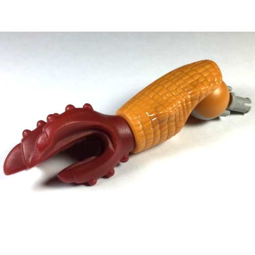 Деталь LEGO 44337 Galidor Limb Arm Aquart, Bottom Section with Dark Red Hand