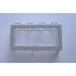 Modulex, Window 1 x 4 x 2 with Gray Border Pattern