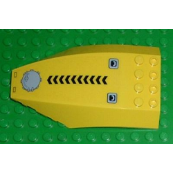 Windscreen 10 x 6 x 2 Curved with Black Chevrons and Hatch Pattern (Sticker) - Set 7774 Windscreen 10 x 6 x 2 Curved with Black Chevrons and Hatch Pattern (Sticker) - Set 7774