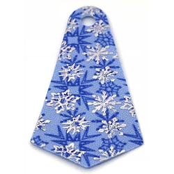 Mini Doll, Cape Cloth, Friends, Long Narrow with Small Top Hole and Silver Snowflakes Pattern Mini Doll, Cape Cloth, Friends, Long Narrow with Small Top Hole and Silver Snowflakes Pattern