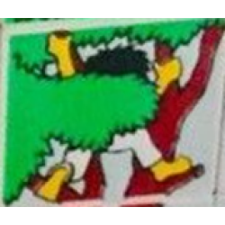 Duplo, Tile 2 x 2 x 1 with Outdoors Mosaic Picture 10 Pattern