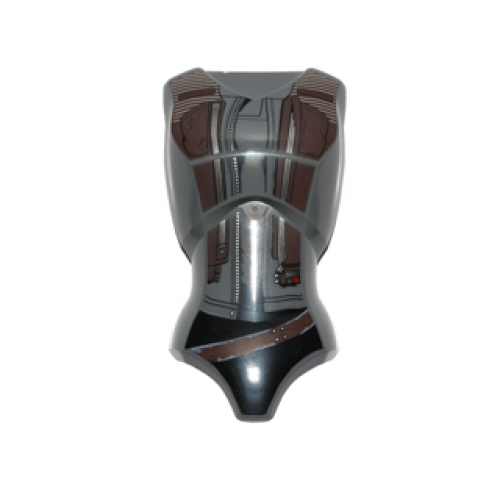 Деталь LEGO 26481pb01 Large Figure Torso Female with SW Dark Brown Vest Pattern (Jyn Erso)