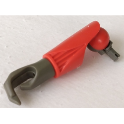 Galidor Limb Arm Gorm with Dark Gray Hand Claw and Rotation Joint Pin - Red