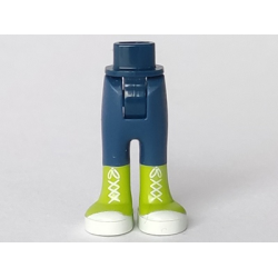 Mini Doll Hips and Trousers with Back Pockets with Lime Boots with White Laces, Soles, and Toe Caps Pattern - Thick Hinge Mini Doll Hips and Trousers with Back Pockets with Lime Boots with White Laces, Soles, and Toe Caps Pattern - Thick Hinge