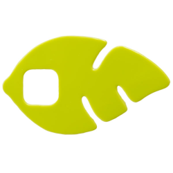 Clikits, Icon Accent Plastic Leaf 5 x 3 with Cutouts - Lime Clikits, Icon Accent Plastic Leaf 5 x 3 with Cutouts - Lime