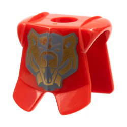 Minifigure Armor Breastplate with Leg Protection with Santis Gold Bear Pattern Minifigure Armor Breastplate with Leg Protection with Santis Gold Bear Pattern