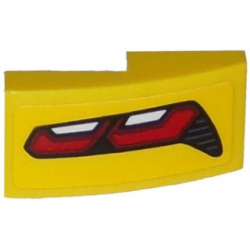 Slope, Curved 2 x 1 x 2/3 with Corvette Taillight Pattern Model Right Side (Sticker) - Set 75870 Slope, Curved 2 x 1 x 2/3 with Corvette Taillight Pattern Model Right Side (Sticker) - Set 75870