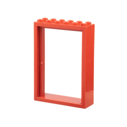 Door, Frame 2 x 6 x 7 - Red Door, Frame 2 x 6 x 7 - Red